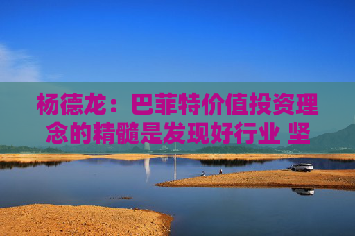 杨德龙：巴菲特价值投资理念的精髓是发现好行业 坚守好公司