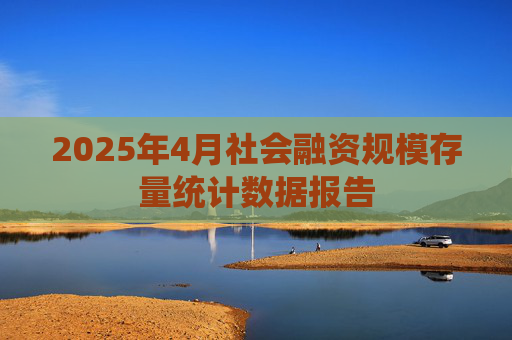 2025年4月社会融资规模存量统计数据报告