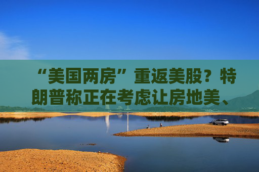 “美国两房”重返美股？特朗普称正在考虑让房地美、房利美上市