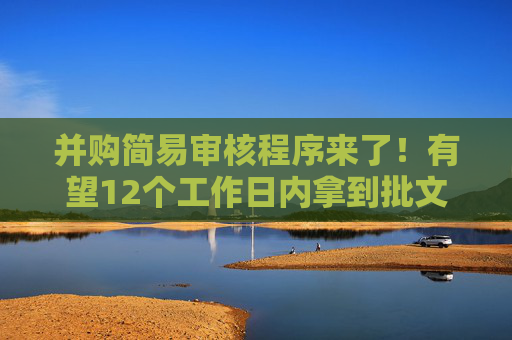 并购简易审核程序来了！有望12个工作日内拿到批文
