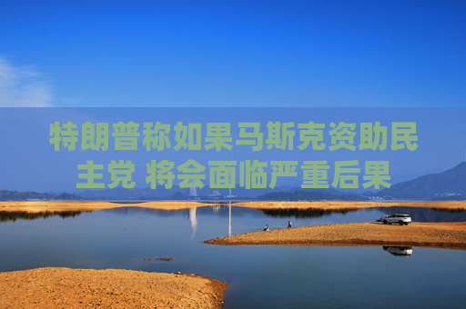 4500网约外围模特女神 特朗普称如果马斯克资助民主党 将会面临严重后果  第1张