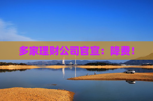 多家理财公司官宣：降费！