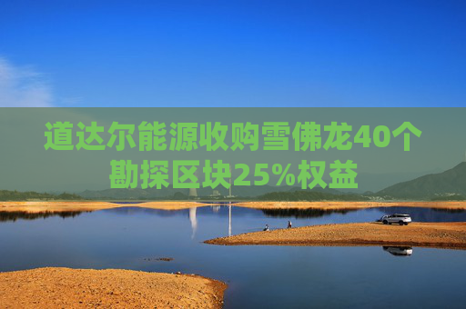 道达尔能源收购雪佛龙40个勘探区块25%权益