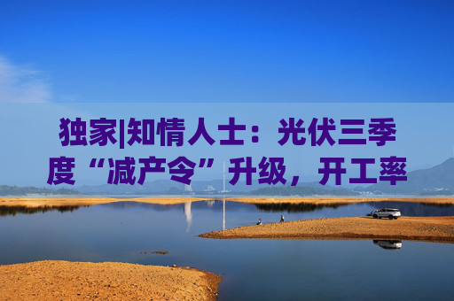 独家|知情人士：光伏三季度“减产令”升级，开工率环降10%、低价销售将审计核查  第1张