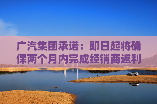 广汽集团承诺：即日起将确保两个月内完成经销商返利兑现