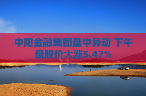 中阳金融集团盘中异动 下午盘股价大涨5.47%