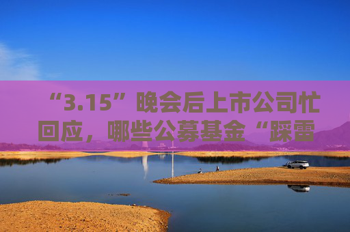 “3.15”晚会后上市公司忙回应，哪些公募基金“踩雷”