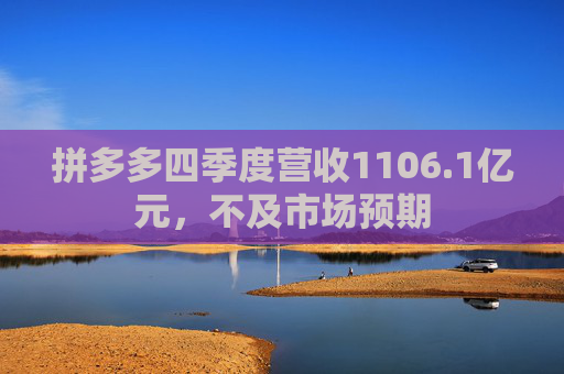 拼多多四季度营收1106.1亿元，不及市场预期