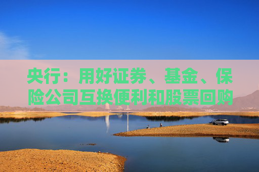 央行：用好证券、基金、保险公司互换便利和股票回购增持再贷款，探索常态化的制度安排