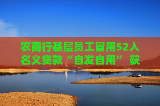 农商行基层员工冒用52人名义贷款“自发自用” 获刑入狱多年后领到禁业罚单