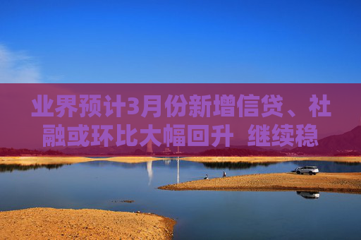 业界预计3月份新增信贷、社融或环比大幅回升  继续稳固支持实体经济的力度