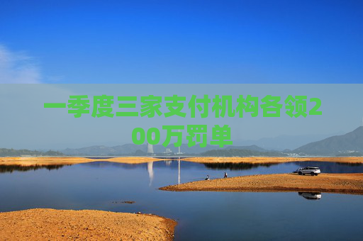 一季度三家支付机构各领200万罚单