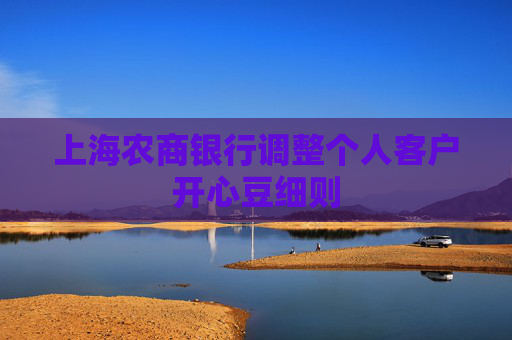 4480yy在线A片无码 上海农商银行调整个人客户开心豆细则  第1张