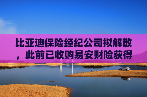 比亚迪保险经纪公司拟解散，此前已收购易安财险获得财产保险牌照