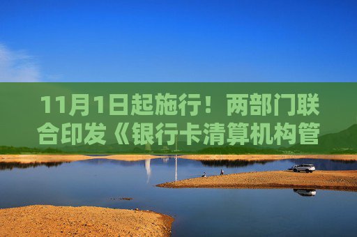 11月1日起施行！两部门联合印发《银行卡清算机构管理办法》，进一步健全监管机制