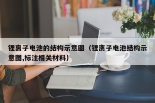 锂离子电池的结构示意图（锂离子电池结构示意图,标注相关材料）