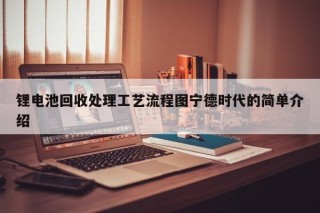 锂电池回收处理工艺流程图宁德时代的简单介绍