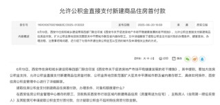 公积金可用作首付款，30城已依次实施
