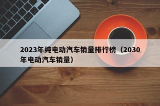 2023年纯电动汽车销量排行榜（2030年电动汽车销量）