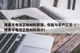 锂离子电池正极材料原理、性能与生产工艺（锂离子电池正极材料简介）