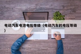 电动汽车电池电压等级（电动汽车的电压等级）