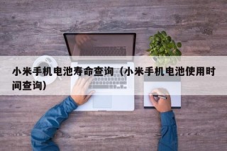 小米手机电池寿命查询（小米手机电池使用时间查询）