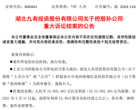 4480午夜理论免费无码 提前跌停！又有A股被立案  第3张
