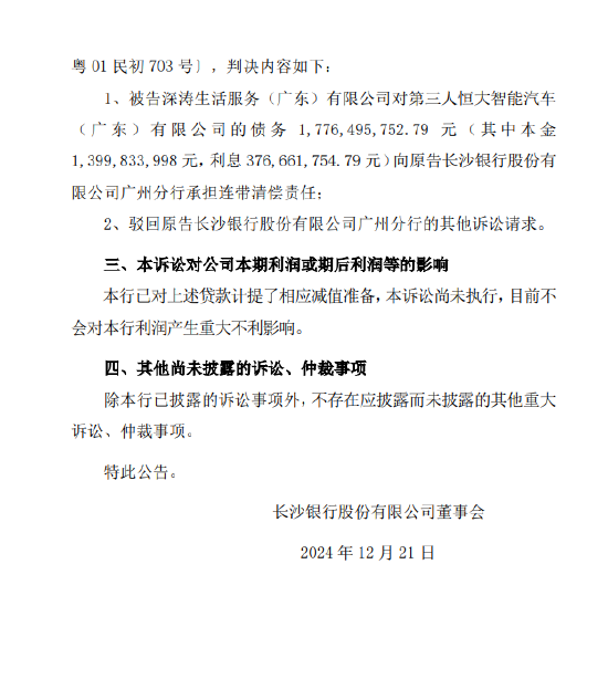 4480yy在线A片无码 长沙银行：公布诉讼事项进展  第2张