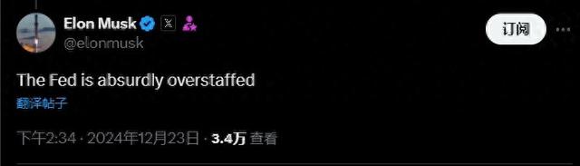 4500网约外围模特女神 马斯克“效率部长”盯上美联储 炮轰鲍威尔手下冗员多到离谱！  第1张