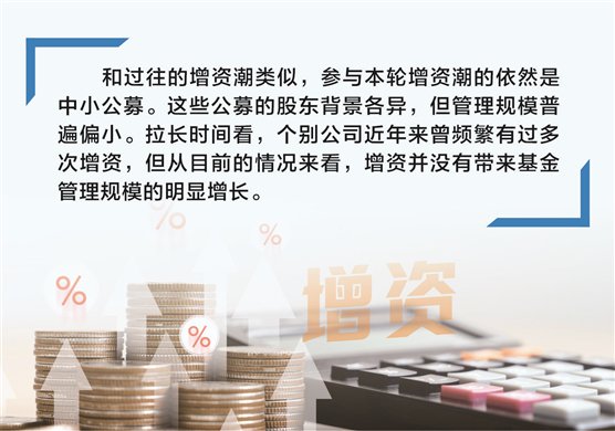 4500网约外围模特女神 中小公募频现增资 “输血”容易“造血”难局面未改  第1张