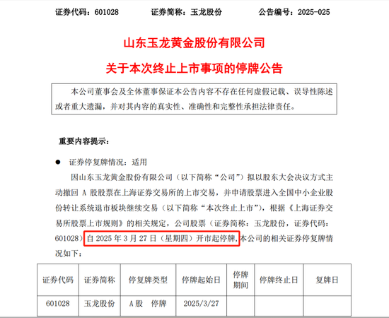 4480午夜理论免费无码 玉龙股份拟主动退市，自3月27日开市起停牌  第1张
