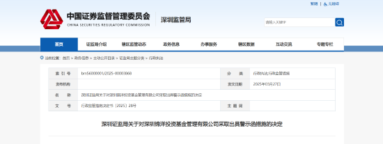 4500网约外围模特女神 违规向不适配投资者推介基金！绵洋投资被出具警示函  第1张