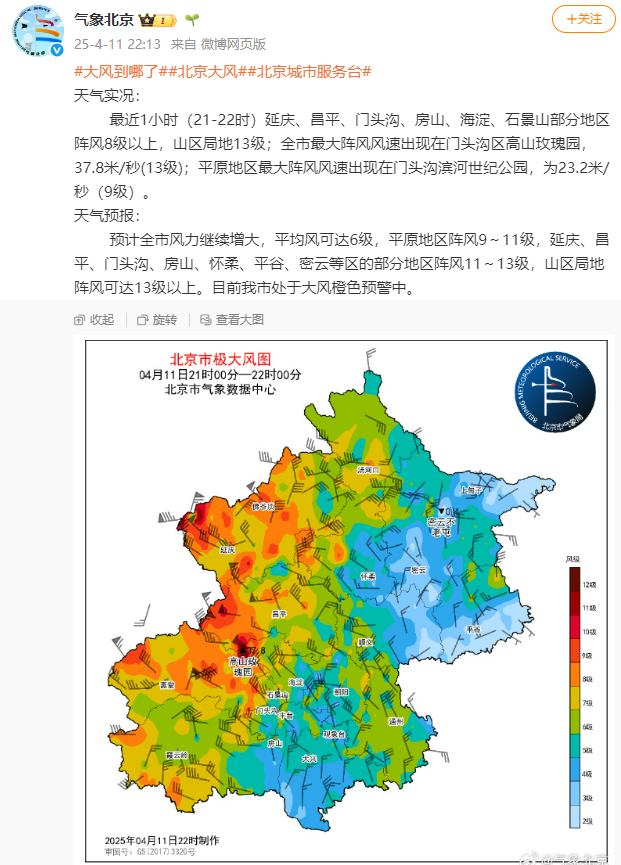 4480yy在线A片无码 北京门头沟区高山玫瑰园阵风已达13级  第1张