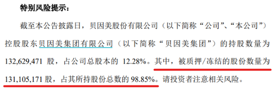 4480午夜理论免费无码 控股股东违规占资！贝因美遭证监局警示股价跌停，重回头部路漫漫  第2张