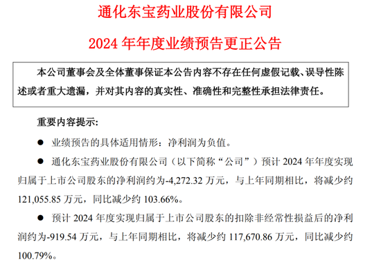 4480午夜理论免费无码 百亿市值通化东宝，业绩大“变脸”  第1张
