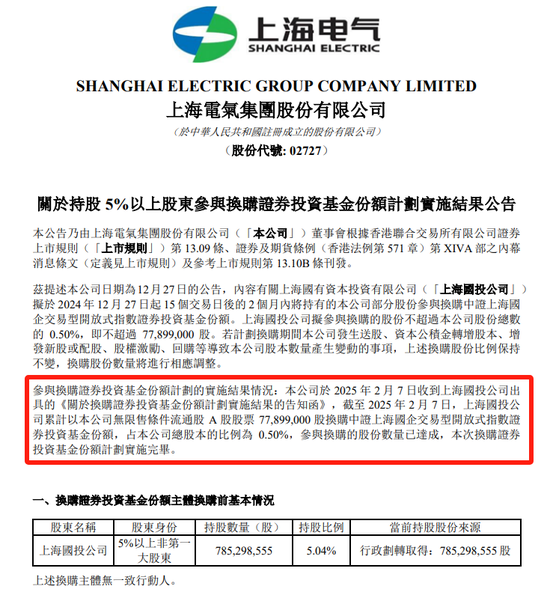 4500网约外围模特女神 汇添富  上海电气：ETF换购疑云！ 第5张