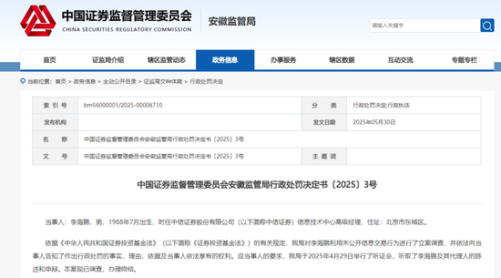 4480午夜理论免费无码 两券商IT人员“老鼠仓”被罚！趋同交易超6000万元！  第1张