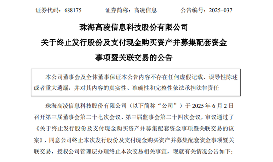 4480yy在线A片无码 突发！688175，重大资产重组终止！  第1张