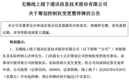 4480yy在线A片无码 控制权拟变更！300959，明起停牌！  第1张